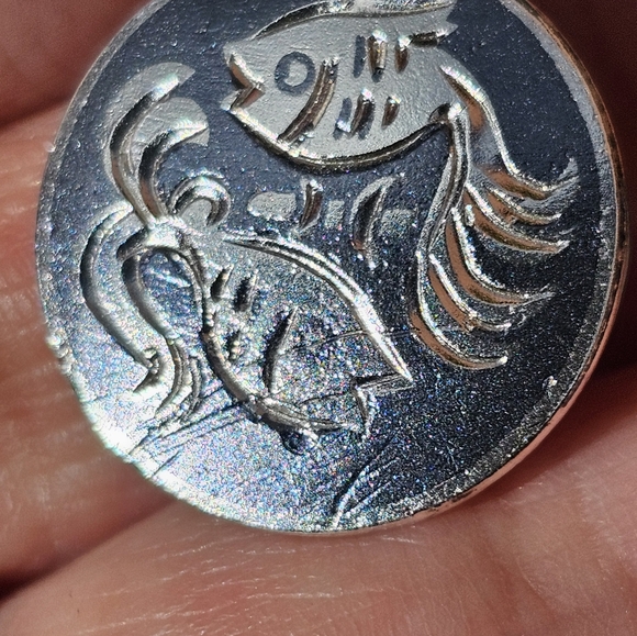 Vintage Sterling Pisces Necklace - Picture 3 of 5